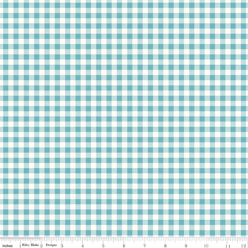 Bee Ginghams Cottage Bee Ginghams Natalie C12558-Cottage by Lori Holt for Riley Blake Sold in 1/2 yard Increments