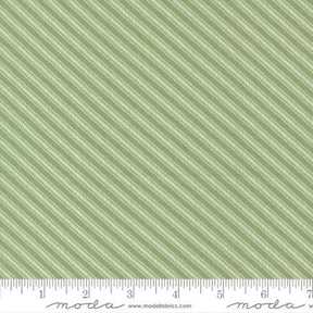 Dwell Ticking Stripe in Grass 55274 17 by Camille Roskelley  Sold in 1/2 Yard Increments