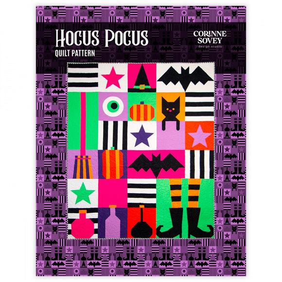 Hocus Pocus Quilt Pattern by Corinne Sovey of Design Studio 60-1/2in x 72-1/2in