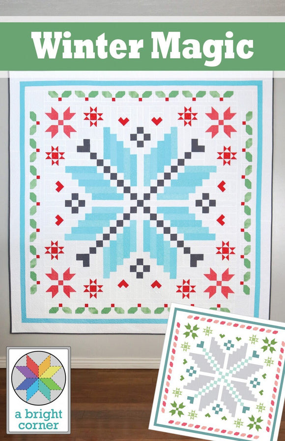 Winter Magic Quilt Pattern by A Bright Corner Quilts ABC-338,  78