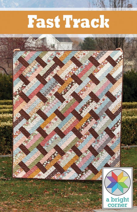 Fast Track Quilt Pattern by A Bright Corner Quilts ABC-335,  Multiple Sizes