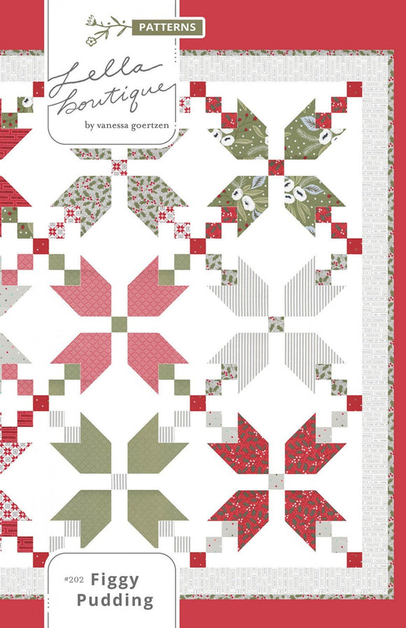Figgy Pudding Quilt Pattern lb131 by Vanessa Goertzen for Lella Boutique Finished Size 70 1/2