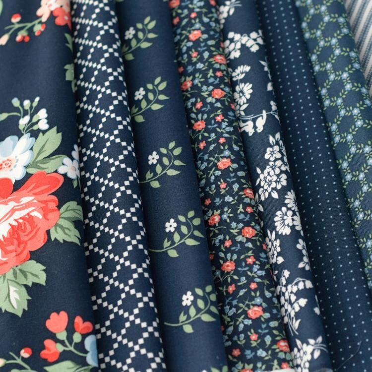 Dwell Songbird in Lake 55273 15 by Camille Roskelley  Sold in 1/2 Yard Increments