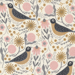 Birdsong Songbird Cloud Sunshine Yardage 48352-31 by Gingiber For Moda Fabrics