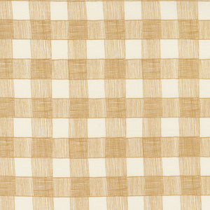 Birdsong Hand Drawn Plaid Sunshine Yardage 48356-14 by Gingiber For Moda Fabrics