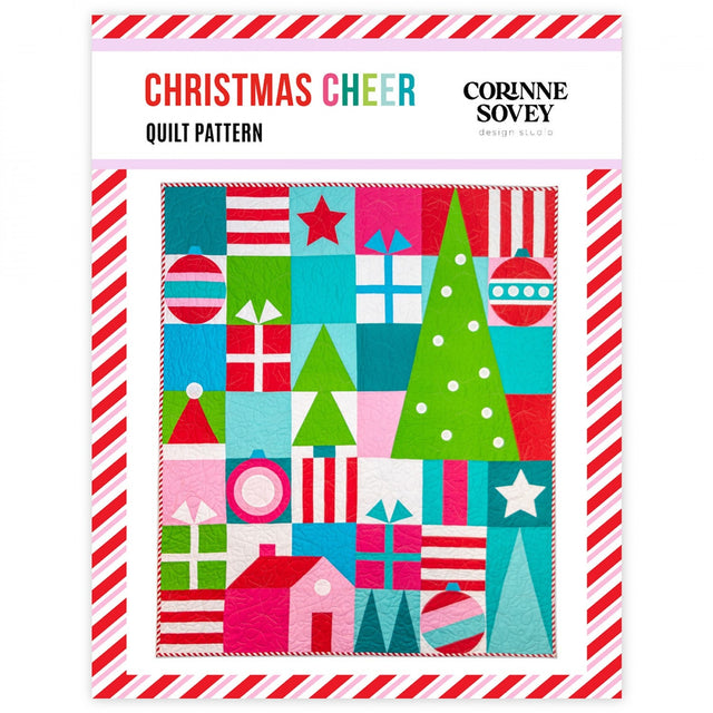 Christmas Cheer Quilt Pattern Quilt Pattern by Corinne Sovey of Design Studio 48in x 56in