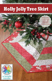 Holly Jolly Tree Skirt Pattern by A Bright Corner Quilts ABC-331 in 3 sizes
