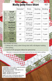Holly Jolly Tree Skirt Pattern by A Bright Corner Quilts ABC-331 in 3 sizes
