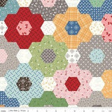 Calico Chicks on Cloud color Daisy C12858-Daisy by Lori Holt Sold by 1/2 Yard Increments