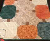 Farm Fresh Pumpkins Table Runner Paper Pattern Only Finished size 17.5" x 50" by Andrea McColeman for Olive US Girls LLC OUGS16