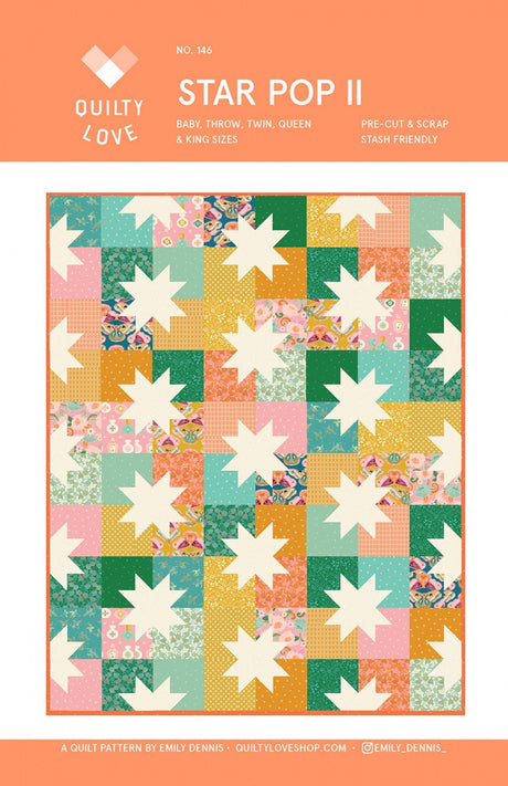 Star Pop II Quilt Pattern QLP146 By Emily Dennis