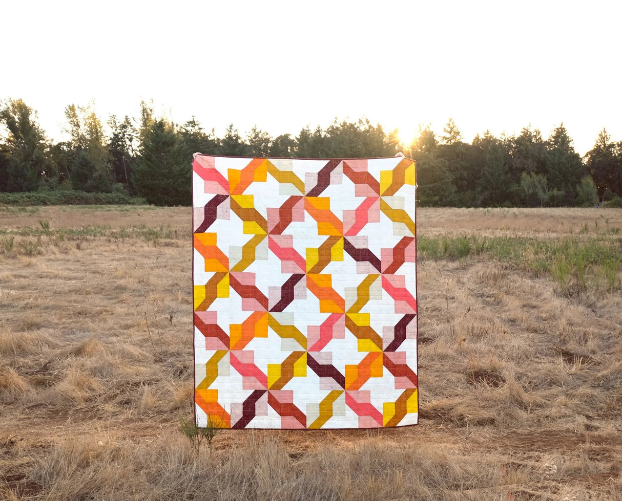 The Melody Quilt Paper Pattern KTQ161  by Kitchen Table Quilting (baby, lap, twin, queen and king sizes)