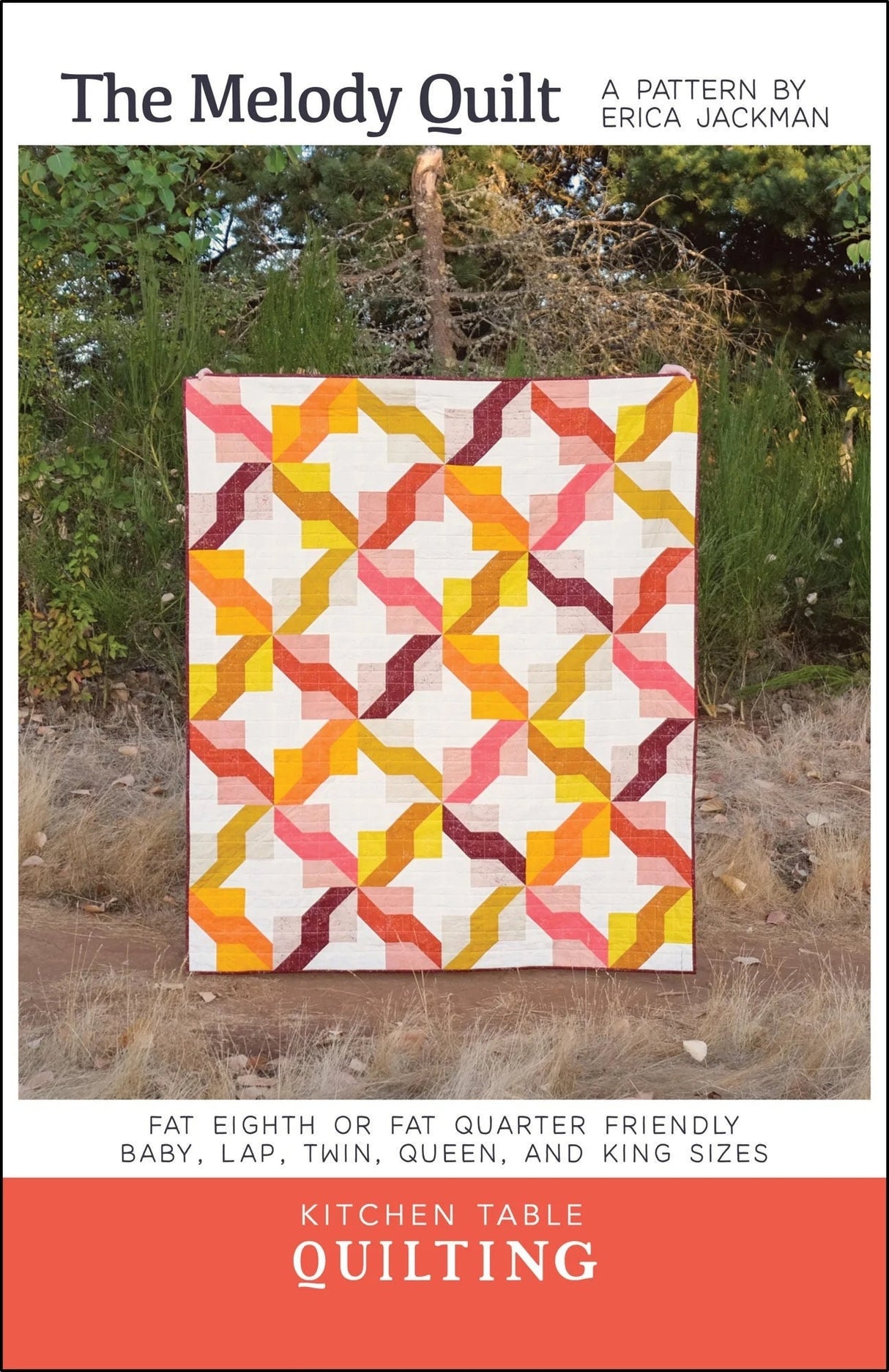 The Melody Quilt Paper Pattern KTQ161  by Kitchen Table Quilting (baby, lap, twin, queen and king sizes)