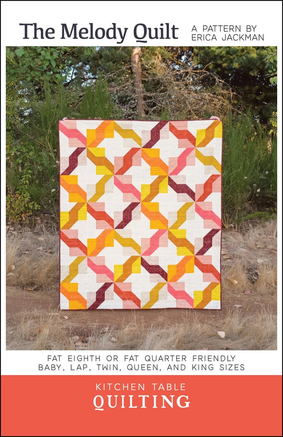 The Melody Quilt Paper Pattern KTQ161  by Kitchen Table Quilting (baby, lap, twin, queen and king sizes)