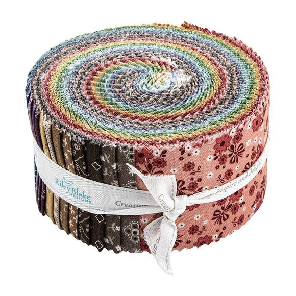 Calico Rolie Polie Jelly Roll 40 Prints 2 1/2