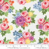 Zinnia Pollen Fresh Grass Yardage 24136 24  by April Rosenthal Sold in 1/2 yard increments