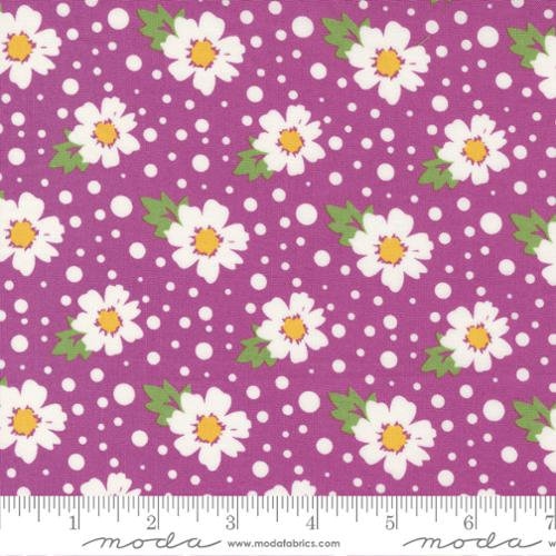 Zinnia Daisy Ruby Yardage 24131 15  by April Rosenthal Sold in 1/2 yard increments