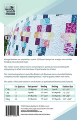Vintage Revisited Quilt Pattern Paper Only by Quilt Addicts Anonymous in 4 sizes