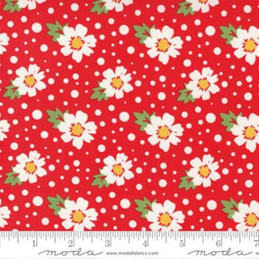 Zinnia Daisy Ruby Yardage 24131 15  by April Rosenthal Sold in 1/2 yard increments
