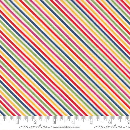 Zinnia Down Pour Rainbow Yardage 24135 11  by April Rosenthal Sold in 1/2 yard increments