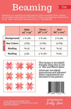 Beaming Quilt Pattern  3 sizes Crib, Throw, Bed - Printed Pattern Only  # HMEJ112 Homemade Emily Jane By, Emily Tindall