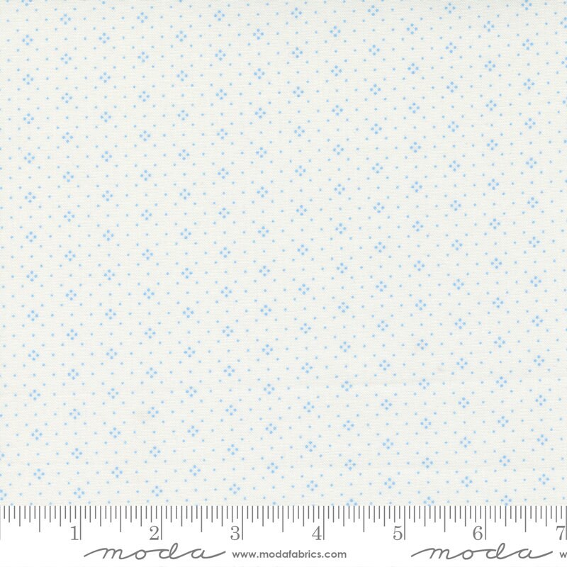 Fruit Cocktail Eyelet Cream - Blueberry by Fig Tree and Co. 20457-41 Sold in 1/2 yard increments