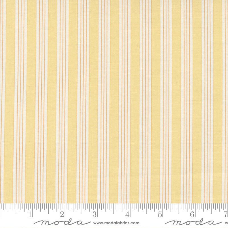 Fruit Cocktail Ticking Stripe Pineapple by Fig Tree and Co. 20467-18 Sold in 1/2 yard increments