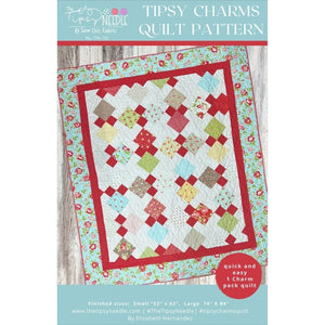 Tipsy Charms Quilt Pattern TIPTTN-115 By Elizabeth Hernandez for The Tipsy Needle 52 x 62 and 74 x 84