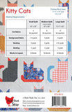 Kitty Cats Quilt Pattern, Paper Pattern only CCS212 by Allison Harris for Cluck Cluck Sew