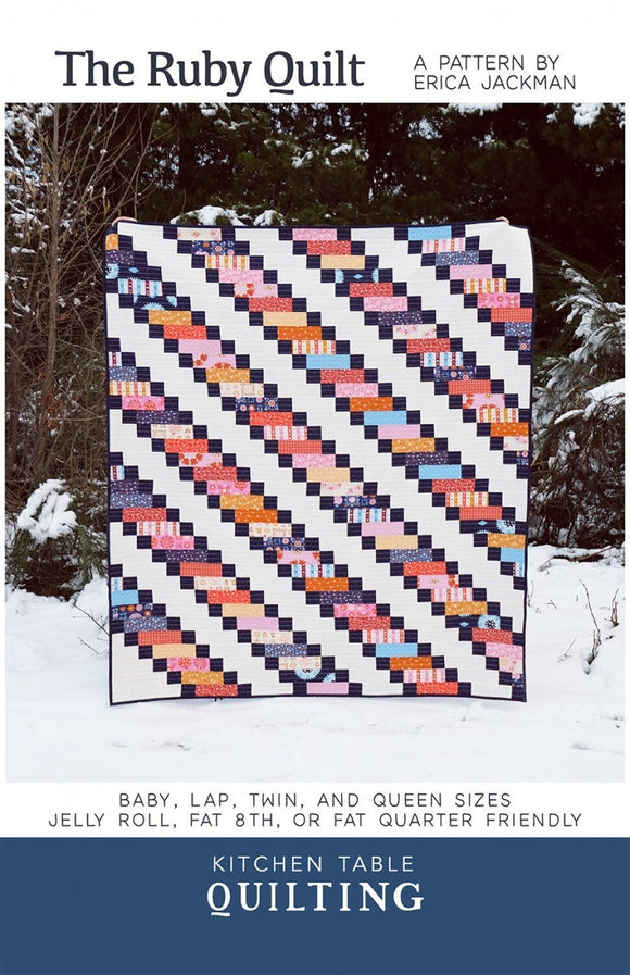 The Ruby Quilt Pattern KTQ165  by Kitchen Table Quilting (baby, lap, twin and queen sizes)