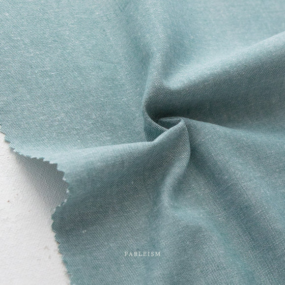 Everyday Chambray Bay Leaf ECW-06-Bay-Leaf by for Fableism Supply Sold in Half Yard Increments