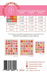 Hello Spring Quilt Pattern # PPP37 from Pen & Paper Patterns By Lindsey Neill