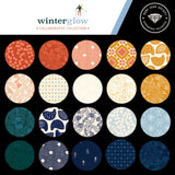 Winterglow Cozy Stars in Papaya RS5114 16 by Ruby Star for Moda Fabrics
