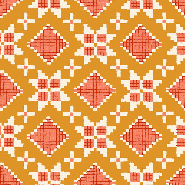 Winterglow Star Geometrics in Honey RS5106 15 by Ruby Star for Moda Fabrics