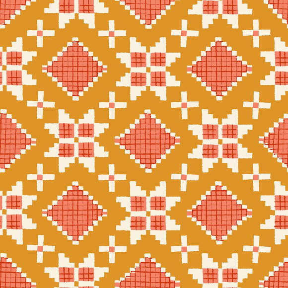 Winterglow Star Geometrics in Honey RS5106 15 by Ruby Star for Moda Fabrics