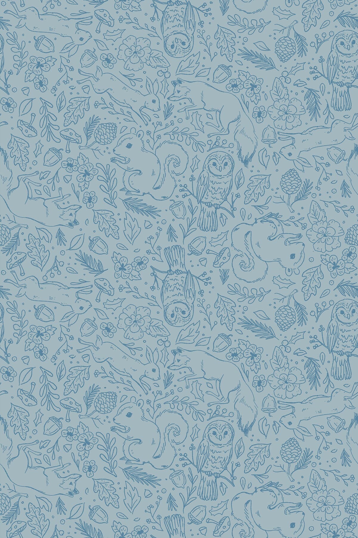 Winterglow Snow Birds in Dove RS5113 11 by Ruby Star for Moda Fabrics