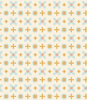 Winterglow Cross Stitch in Natural RS5111 12 by Ruby Star for Moda Fabrics