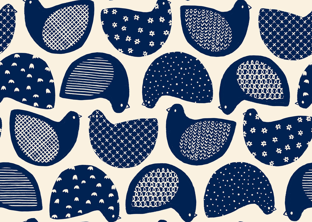 Winterglow Snow Birds in Navy RS5113 13 by Ruby Star for Moda Fabrics