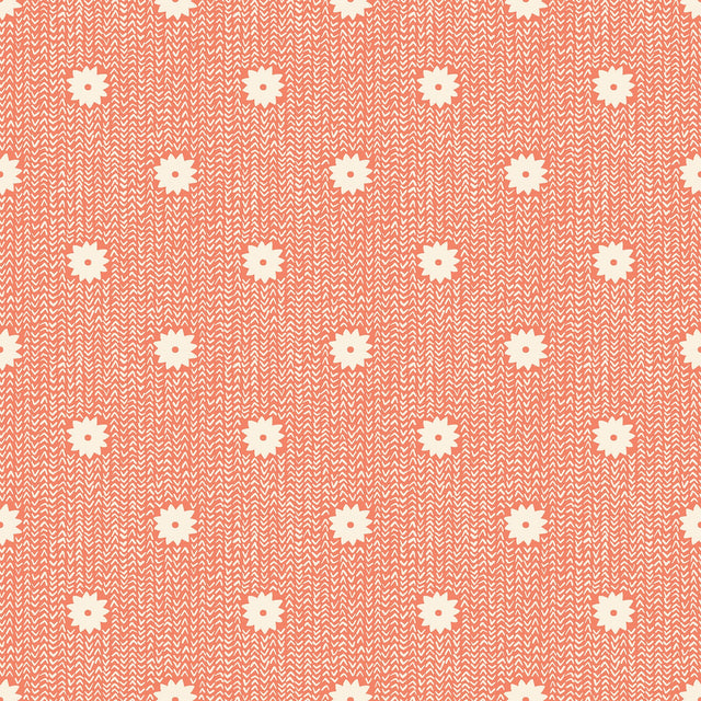 Winterglow Cozy Stars in Papaya RS5114 16 by Ruby Star for Moda Fabrics