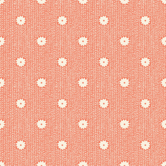 Winterglow Cozy Stars in Papaya RS5114 16 by Ruby Star for Moda Fabrics