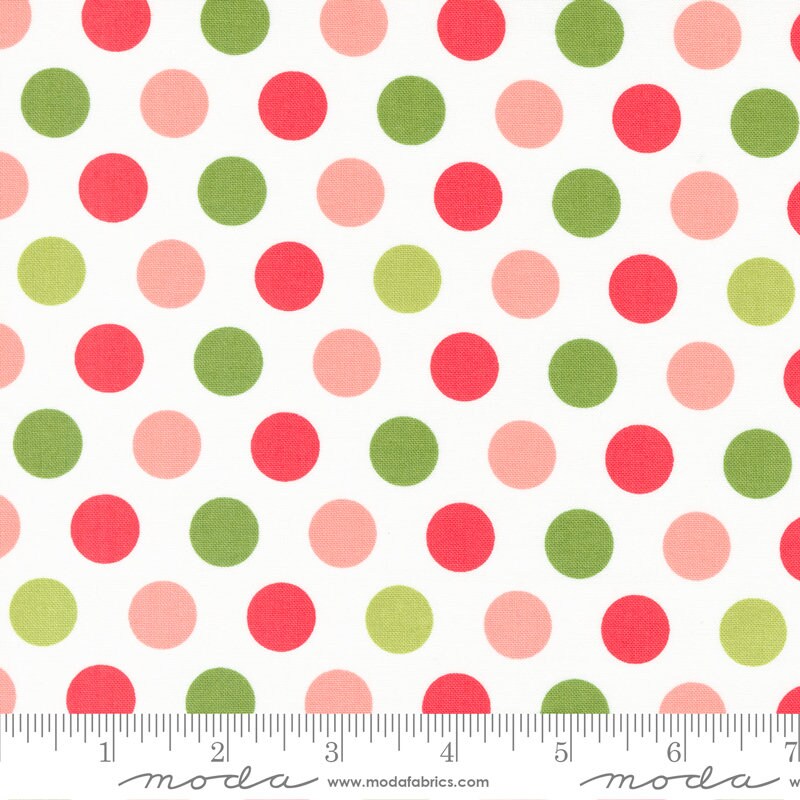 Favorite Things Dots in Scarlet 37652 13 by Sherri and Chelsi sold in 1/2 yard increments