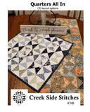 Quarters All In Table Runner or Table Topper Pattern CSS348 by Creek Side Stitches
