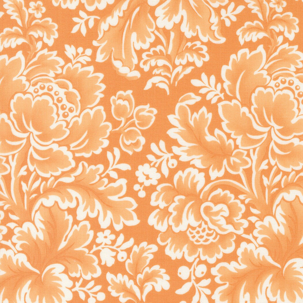 Harvest Moon Baroque Floral in Midnight 20470 18 by Fig Tree and Co.   sold in 1/2 yard Increments