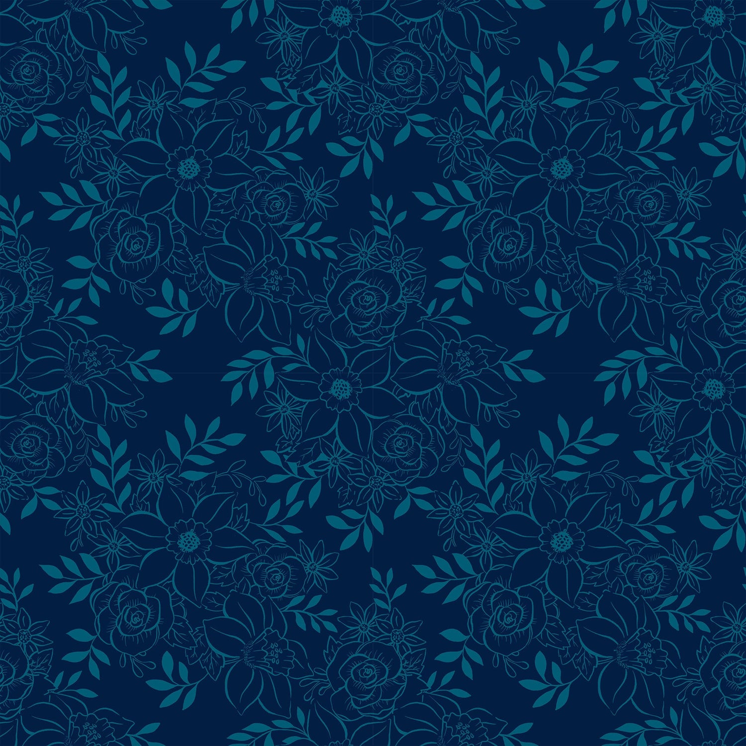 Winterglow Forest Winter Pine in Papaya RS5105 13 by Ruby Star for Moda Fabrics