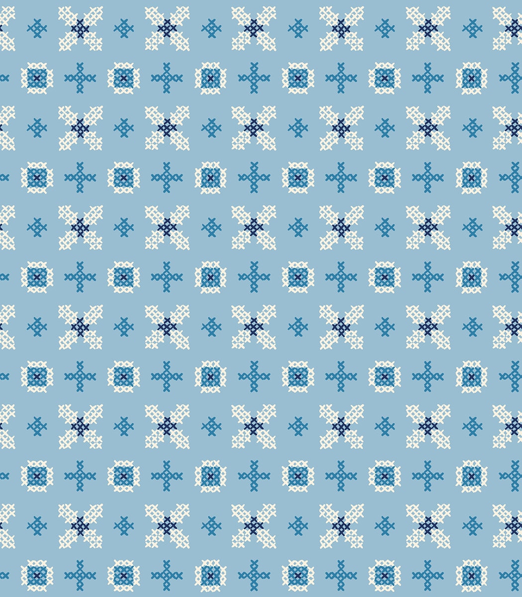 Winterglow Cross Stitch in Celestial RS5111 13 by Ruby Star for Moda Fabrics