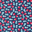 Berry Basket Berries in Blueberry 24151 14 by April Rosenthal Sold in 1/2 yard Increments