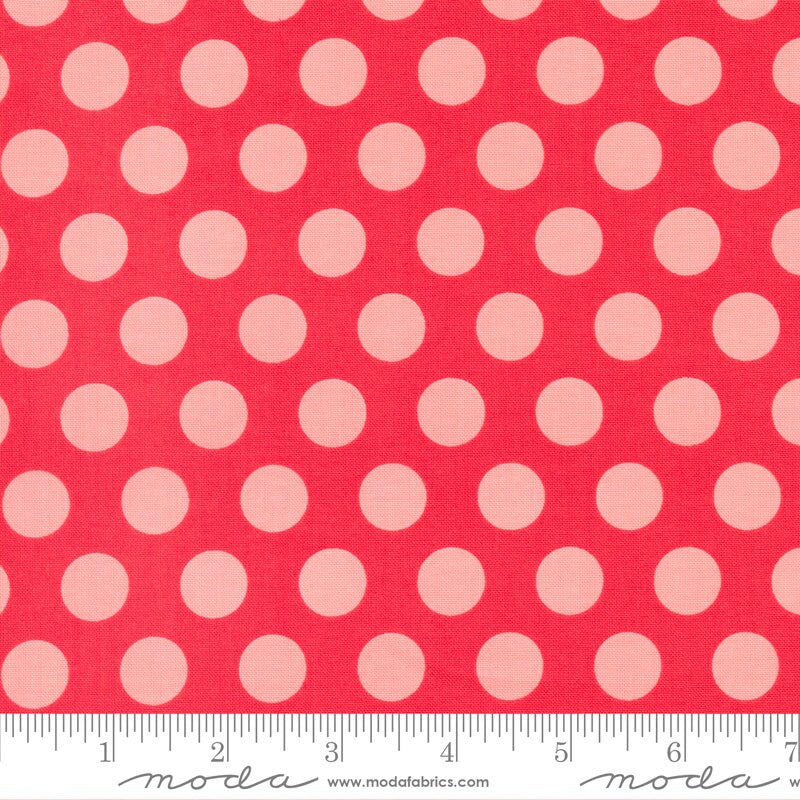 Favorite Things Dots in Scarlet 37652 13 by Sherri and Chelsi sold in 1/2 yard increments