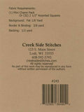 Floating Candy Star CSS243 From Creek Side Stitches Mini Charm friendly Finished 16 x 16