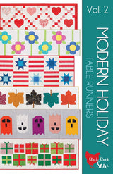 Modern Holiday Volume 2 Table Runner Pattern Beginner Friendly, Paper Pattern only CCS210 by Allison Harris for Cluck Cluck Sew