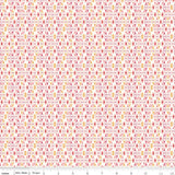 Bee Vintage Edith Pink C13084-Pink available in half yard increment by Lori Holt for Riley Blake Designs